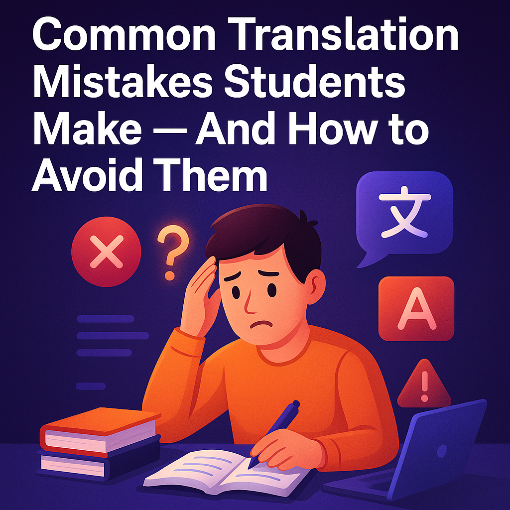 Top 8 Translation Mistakes Students Make - And How to Fix Them Fast